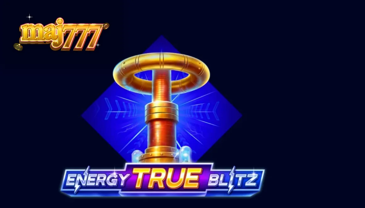 Tampilan visual slot Energy True Blitz dengan tema neon elektrik